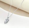wholesale 925 Sterling Silver Pearl Owl Pendant Necklace - I Love You Message in 100 Languages s for Her-0-2
