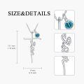 wholesale 925 Sterling Silver Birthstone Cross Sister Initial Pendant Necklace-0-2