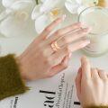 wholesale Sterling Silver Gold Rose Gold Hypoallergenic Adjustable Rings for Women-0-3
