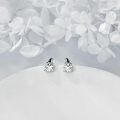 wholesale 925 Sterling Silver Halloween Witch Hat Ghost Stud Earrings Platinum Plated-0-3