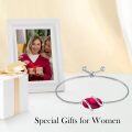 wholesale  Sterling Silver Gemstone Dainty Link Bracelet for Women -0-75
