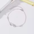 TOUPOP Sterling Silver & Stone Butterfly Dragonfly Dolphin Sea Turtle Adjustable Infinity Bracelet-0-2