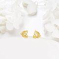 wholesale 14K Gold Solid Celtic Knot Stud Earrings for Women - Irish s-0-1