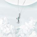 wholesale 925 Sterling Silver Abalone Shell Horse Pendant Necklace for Women Horse Lovers -0-2