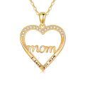 wholesale 14k Mom Heart Necklace-0-0