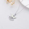 wholesale 925 Sterling Silver Opal Winged Angel Pendant Necklace for Women - Guardian-0-4