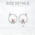 wholesale TOUPOP Duck Earrings For Women Sterling Silver Duck Huggies Hoop Earrings Duck Jewelry Cute Duck Gifts For Girlfriend Women Birthday -0-4