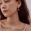 wholesale 18k Gold Earrings With White Pearls-0-2