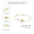 wholesale 14K Gold Diamond & Black Enamel Honeybee Necklace for Women - Fine s-0-3