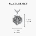 wholesale Sterling Silver Zodiac Constellation Necklace Astrology Pendant-0-17