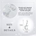 wholesale 925 Sterling Silver Platinum Plated Moonstone Crescent Moon Rabbit Flower Drop Earrings-0-3