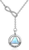 wholesale Sterling Silver NA Recovery Symbol Necklace Sobriety Gift for Women-0-12