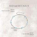 wholesale 925 Sterling Silver Moonstone Bracelet Anklet for Women Beach -0-4