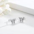 wholesale 925 Sterling Silver Celtic Knot Butterfly Stud Earrings for Women and Girls-0-1