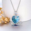 wholesale Sterling Silver Heart Crystal Stethoscope Necklace for Nurse Doctor Women-0-21