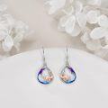 wholesale 925 Sterling Silver Dolphin & Starfish Teardrop Leverback Earrings-0-3
