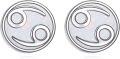 wholesale 925 Sterling Silver White Opal Cancer Zodiac Constellation Stud Earrings-0-0