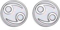 wholesale 925 Sterling Silver White Opal Cancer Zodiac Constellation Stud Earrings-Cancer (6.22-7.22)