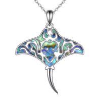 wholesale 925 Sterling Silver Spider Web Pendant Necklace-eel necklace