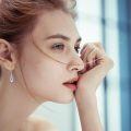 wholesale 925 Sterling Silver Blue Moonstone Drop Earrings White Gold Plated Vintage Swirl For Women-0-2