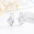 wholesale 925 Sterling Silver Moonstone Celtic Knot Leverback Earrings for Women & Girls - Vintage  Ideas-0-1