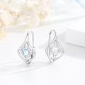 wholesale 925 Sterling Silver Moonstone Celtic Knot Leverback Earrings for Women & Girls - Vintage  Ideas-0-1