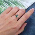 wholesale 10k Gold Emerald Leaf Rings Wholesale With Diamonds-0-2