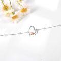 wholesale 925 Sterling Silver Bearded Dragon Heart Bracelet s for Women-0-4