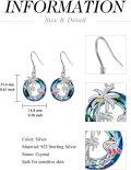 wholesale TOUPOP Flamingo Earrings 925 Sterling Silver Crystal Flamingo Gifts Palm Tree Flamingo Jewelry Birthday Valentines Day Gifts For Women Her -0-5