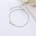 wholesale 925 Sterling Silver Moon & Star Charm Adjustable Bracelet for Women and Girls Gift-0-2