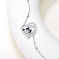 wholesale 925 Sterling Silver Heart Shih Tzu Dog Bracelet s for Women-0-3