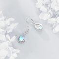 wholesale 925 Sterling Silver Teardrop Moonstone Starfish Drop Earrings-0-1