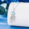 wholesale 925 Sterling Silver Jellyfish Pendant Necklaces for Women Girls s-0-2