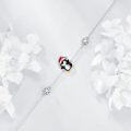 wholesale 925 Sterling Silver Penguin Charm Snowflake Anklet for Women Christmas Gifts-0-2