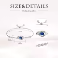 TOUPOP Sterling Silver Infinity Birthstone Bracelet Gift for Women-0-5