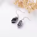 TOUPOP 925 Sterling Silver Gemstone Dainty Drop Earrings-0-4