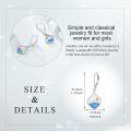 wholesale 925 Sterling Silver Mountain Scene Blue Opal Teardrop Leverback Dangle Earrings-0-4