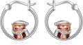 wholesale 925 Sterling Silver Owl Hummingbird Hoop Huggie Earrings Jewelry Gifts for Women Teens-0-0