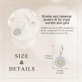 wholesale 925 Sterling Silver Yellow Crystal Daisy Drop Earrings for Women Gift Ideas-0-3