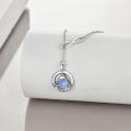 wholesale Sterling Silver NA Recovery Symbol Necklace Sobriety Gift for Women-0-7