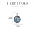 wholesale 925 Sterling Silver Abalone Shell Tree of Life Pendant Necklaces Wholesale - Irish s for Women-0-15