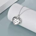 wholesale TOUPOP Custom Urn Locket Necklaces For Ashes S925 Sterling Silver Personalized Pet Paw Urn Locket Necklace Heart Photo Locket That Hold Pictures Keepsake Necklace -0-2