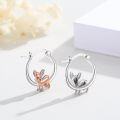 wholesale 925 Sterling Silver Chihuahua Dog Hoop Earrings for Girls' Gifts-0-2