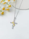 wholesale 925 Sterling Silver Butterfly Cross Pendant Necklaces for Women and Men - Celtic Religious s-0-4