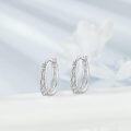 wholesale 925 Sterling Silver Gold Small Huggie Filigree Hoop Earrings for Women - Birthday Gift Ideas-0-13