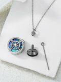 wholesale TOUPOP Compass Urn Cremation Jewelry For Ashes For Women 925 Sterling Silver Always In My Heart Necklace For Ashes Keepsake Memorial Pendant I'd Be Lost Without You Compass Ash Necklace For Human Ashes With Funnel Filler -0-3
