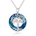 wholesale 925 Sterling Silver Tree Of Life Pendant With Moon Phase And Abalone Shell Design-0-1