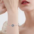 wholesale 925 Sterling Silver Compass Bracelet With Blue Mother Of Pearl And Crystal Centerpiece-0-1