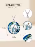 TOUPOP Sterling Silver Crystal Mustard Seed Pendant Necklace-0-4