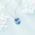 TOUPOP Sterling Silver Crystal Butterfly Stethoscope Necklace Nurse Gift-0-4